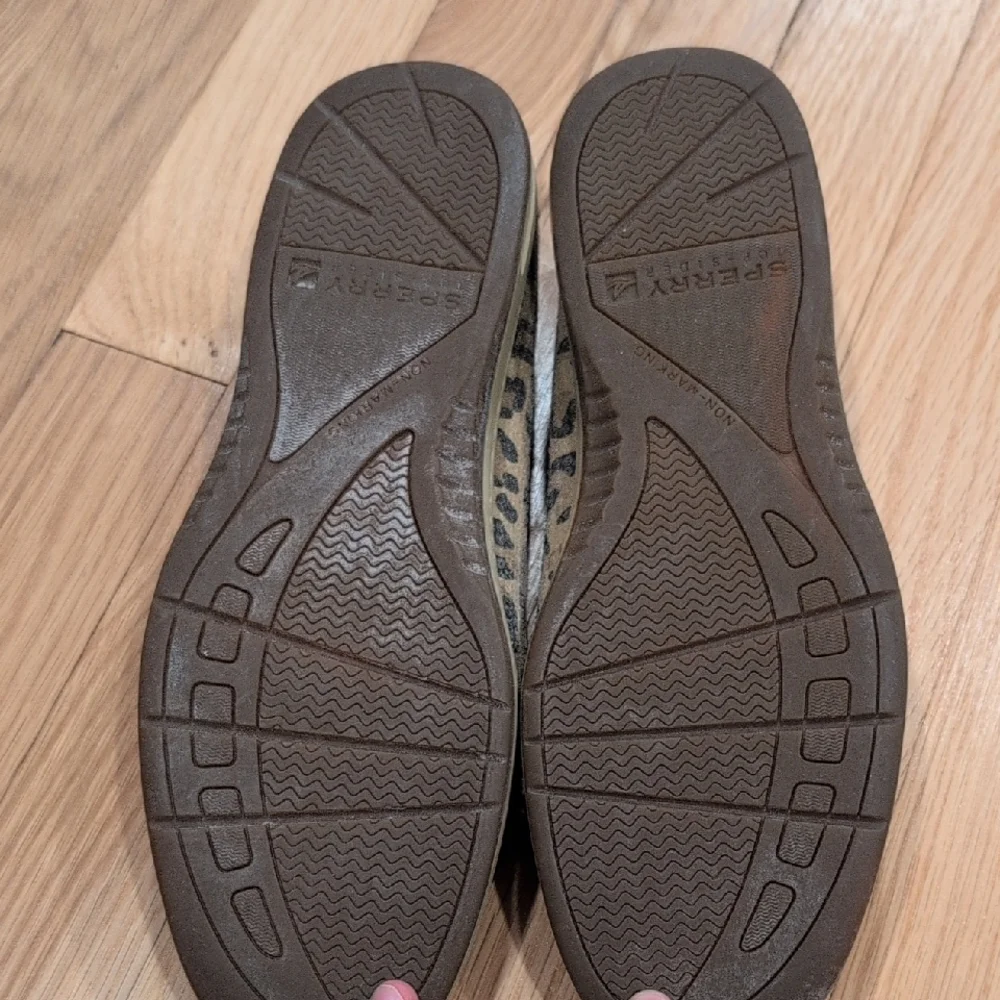 Sperry Women's Tan and Navy Loafers - Picture 3 of 3
